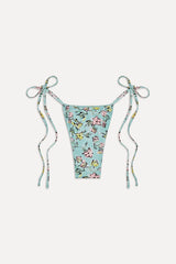 Tidal Micro String Bikini Bottom - Pastel Peony