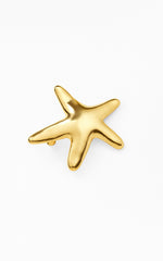 Wren Starfish Hair Clip in Gold