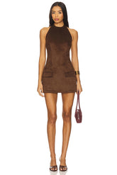 Amelia Suede Mini Dress