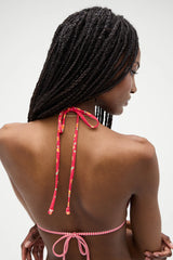 Coastal Floral Micro Bikini Top - Summer Flower