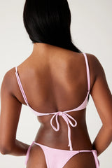 Cola Underwire Balconette Bikini Top - French Rose