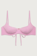 Cola Underwire Balconette Bikini Top - French Rose