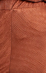 Rosamund Pants - High Waisted Crinkle Flared Pants in Clay