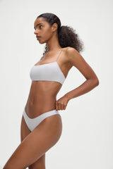 Lenox Bralette Bikini Top - Heather Grey