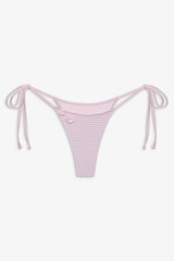 Divine Skimpy String Bikini Bottom - Rosewater Stripe