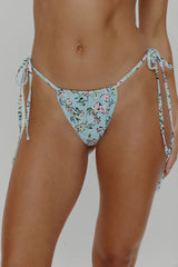 Tidal Micro String Bikini Bottom - Pastel Peony