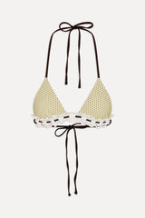 Lana Skimpy Triangle Bikini Top - Lemon Dot
