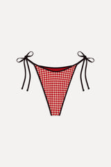 Romeo Cheeky String Bikini Bottom - Cherry Picnic