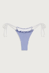 Divine Striped Skimpy Bikini Bottom - Ocean Stripe