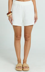 Adeline Short - Knit Short in White