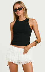 Alex Shorts - Lace Bloomer Shorts in White
