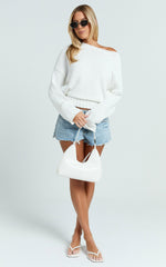 Camille Shorts - Low Rise Recycled Denim Distressed Mini Shorts in Light Blue Wash