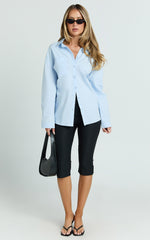 Chaemay Shirt - Long Sleeve Shirt in Blue
