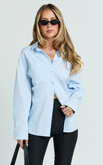 Chaemay Shirt - Long Sleeve Shirt in Blue