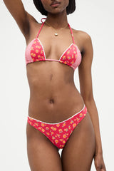 Coastal Floral Micro Bikini Top - Summer Flower