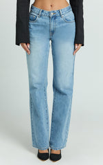 Darcie Jeans - Baggy Recycled Denim Jeans in Mid Blue Wash