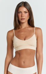 Emma Bralette - Scoop Neck Bralette in Nude