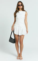 Esme Skort - Low Waist Bloomer Skort in Ivory