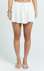 Esme Skort - Low Waist Bloomer Skort in Ivory
