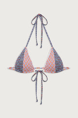 Coastal Micro Triangle Bikini Top - Farmhouse Florals