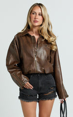 Mindae Shorts - Recycled Cotton Ripped Denim Shorts in Washed Black