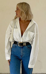 Chaemay Shirt - Long Sleeve Shirt in White
