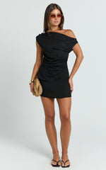 Robilyn Skort - Linen Look Skort in Black