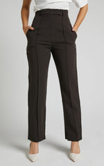 Rogers Pants - High Waisted Pants in Charcoal