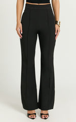 Roschel Pants - High Waisted Flared Pants in Black