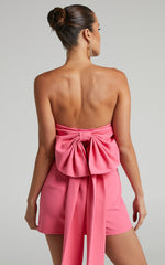 Shaima Mini Skirt - Split Low Rise Micro Skirt in Pink