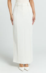 Stella Maxi Skirt - High Waisted Pencil Skirt in Stone