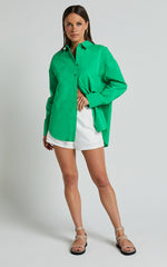 Terah Shirt - Button Up Shirt in Green