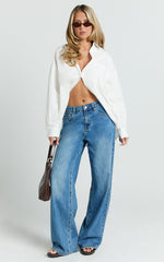 The Hunger Project x Showpo - THP Collared Button Up Long Sleeve Shirt in White