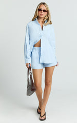 THP Elastic Waist Boxer Shorts - THP Elastic Waist Boxer Shorts in Blue