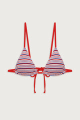 Lumia Terry Triangle Bikini Top - American Summer
