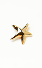 Wren Starfish Hair Clip in Gold