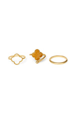 Diane 3 Pack Rings in Gold
