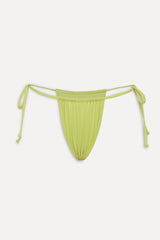 Tia Skimpy String Bikini Bottom - Lily Pad