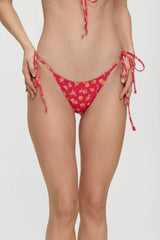 Mackenzie Floral String Bikini Bottom - Summer Flower