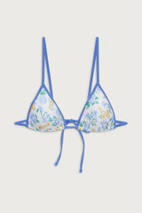 Lumia Shine Triangle Bikini Top - Coastal Floral