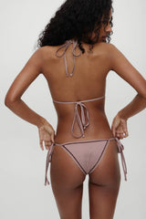 x BELLA HADID Nick Triangle Bikini Top - Dream Gingham