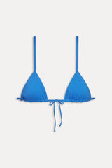 Lumia Skimpy Triangle Bikini Top - Lake Blue