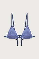 Lumia Triangle Bralette Bikini Top - Sailor Gingham