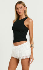 Alex Shorts - Lace Bloomer Shorts in White