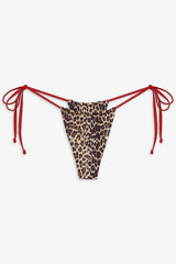 Tia Skimpy String Bikini Bottom - Cheetah
