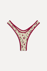 Full Moon Micro Bikini Bottom - Strawberry Field