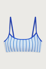 Bay View Bralette Bikini Top - Seaside Stripe
