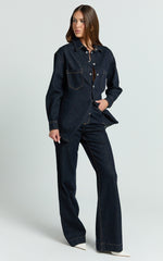 Faharra Shirt - Recycled Cotton Denim Shirt in Raw