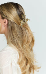 Katherine Bow Hair Clip in Gold
