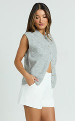 Marlena Shorts - High Waisted A Line Tailored Shorts in White